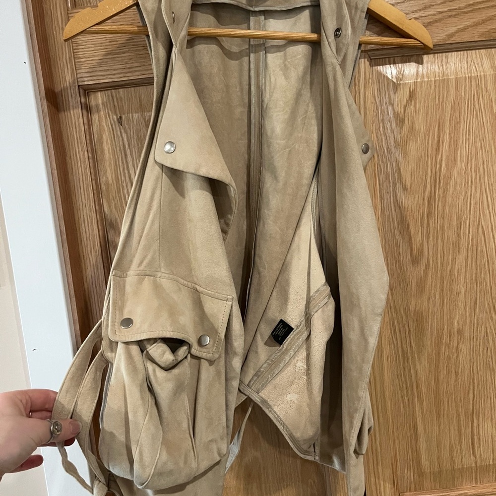 Cynthia Steffe Beige Suede Vest